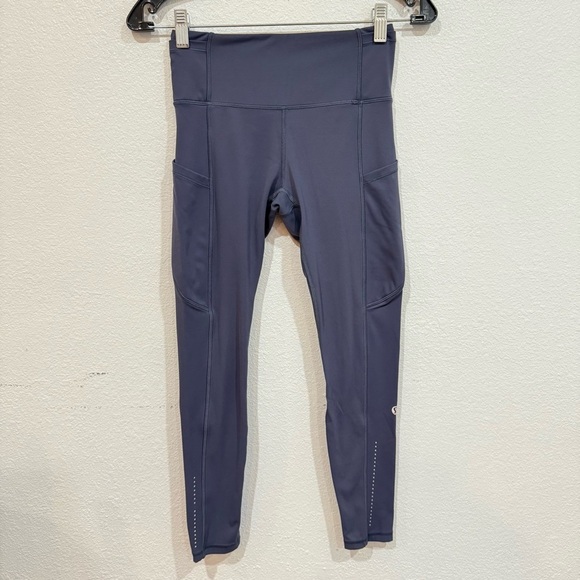 Lululemon Fast And Free 24” High Rise Tight Blue Women’s Size 2 - Picture 1 of 7